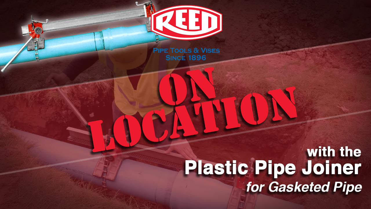 Plastic Pipe Joiner for Gasketed Pipe on Location